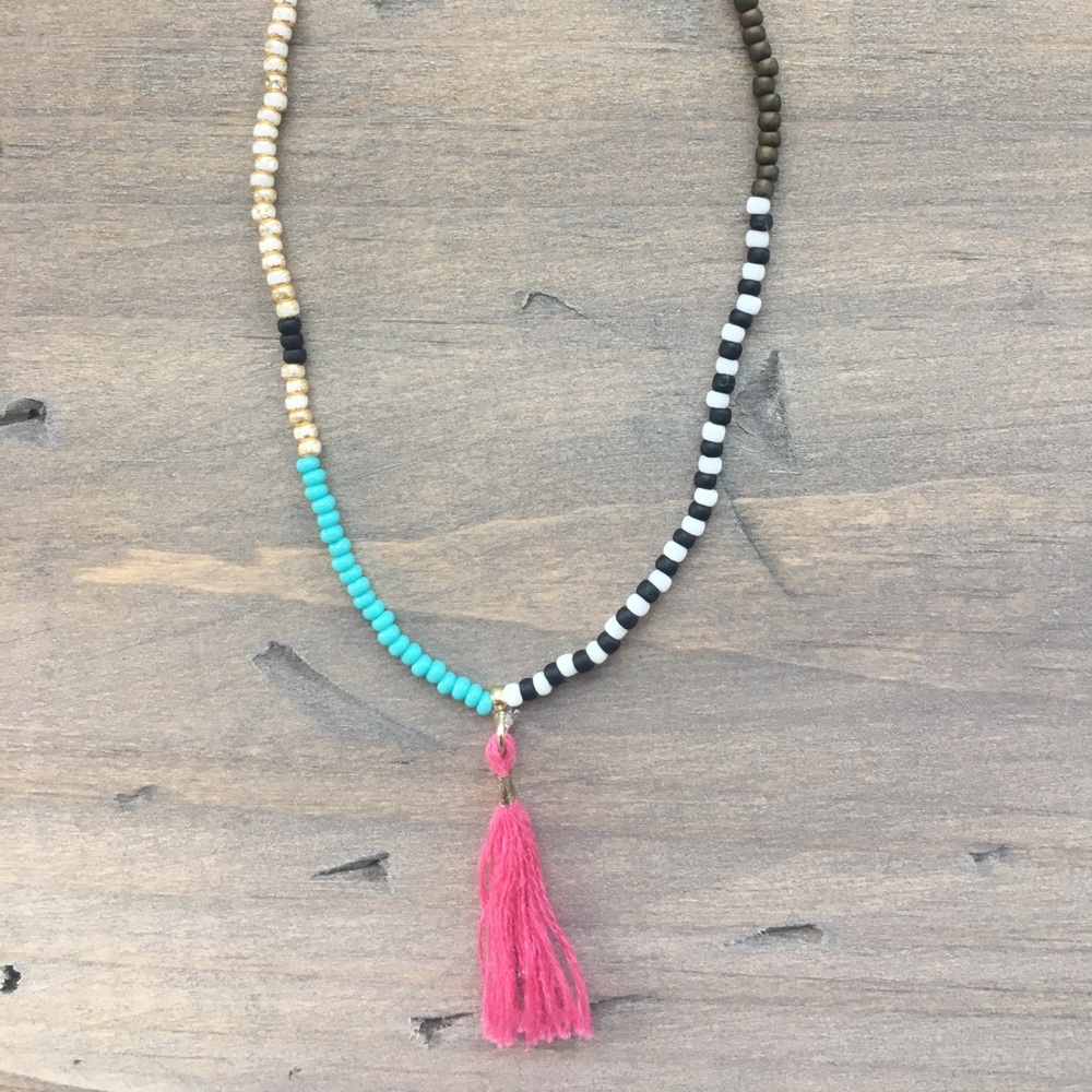 Multi color tassel bracelet